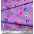 thumbnail image 2 of Soimoi Silk Fabric Artistic Flower Decor Fabric Printed Yard 42 Inch Wide, 2 of 3