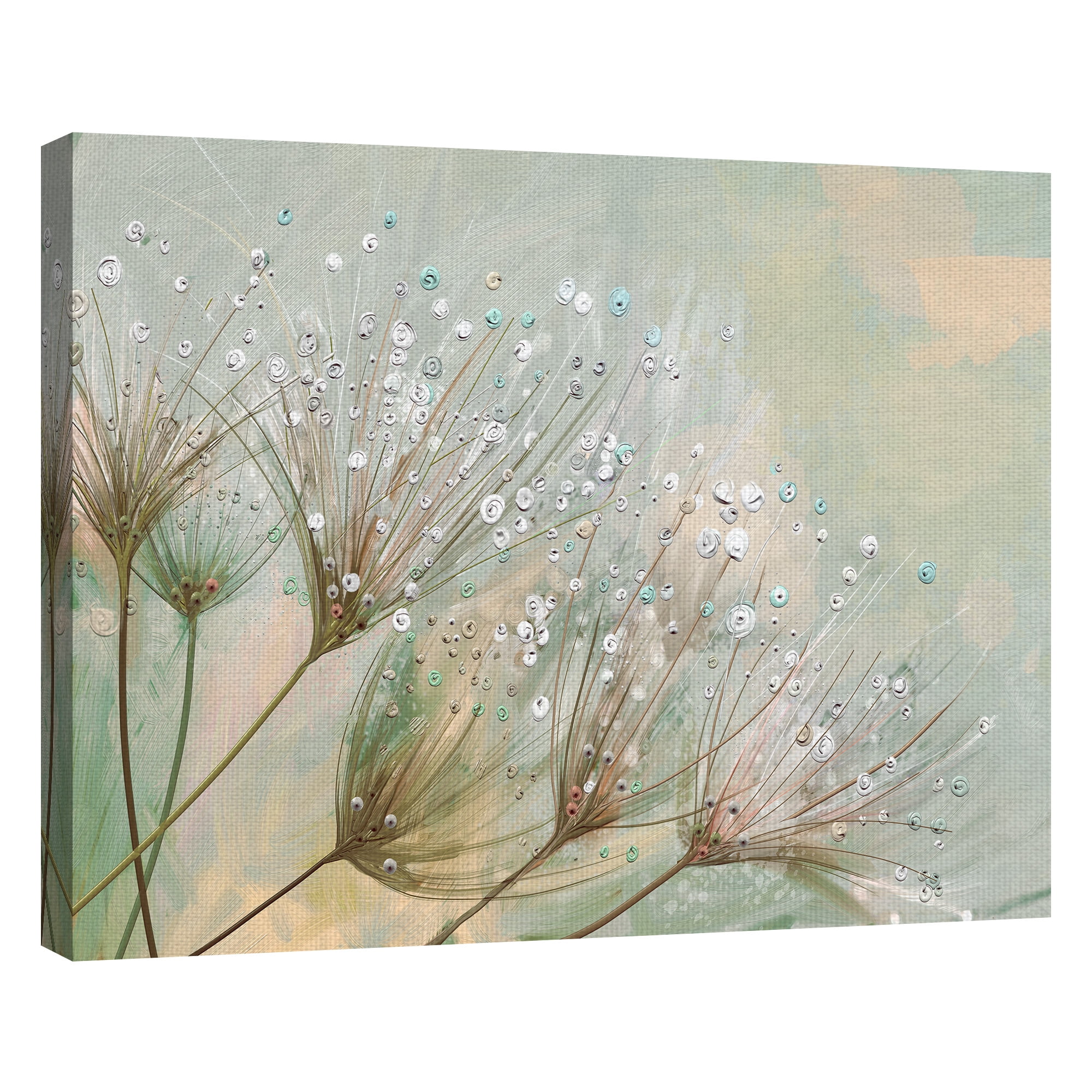 Masterpiece Art Gallery Dewdrop Colors Prairie Smoke by Studio Arts Canvas Art Print 22" x 28"