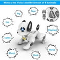 thumbnail image 4 of RC Robot Dog Toy, Programmable Smart Interactive Robot Dog Pet, RC Stunt Robot Dog Toy, Dog Imitation Animal Music Dance Handstand Push-Up Follow Function, For Kids Boys & Girls (1PCS), 4 of 6