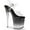 Clear PVC/Black/Clear, variant on Women's Pleaser Stardust 808T Ankle-Strap Sandal