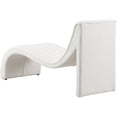 thumbnail image 5 of Meridian Furniture Orian Cream Teddy Fabric Chaise, 5 of 9