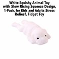 thumbnail image 3 of White Squishy Animal Toy with Slow Rising Squeeze Design, 1-Pack, for Kids and Adults Relaxation, Squeeze Toy, 3 of 3