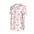 thumbnail image 2 of Rocae Floral Strawberr for Breathable Men's Baseball T-Shirt Fashionable Casual Baseball Jersey, Moisture-wicking Sportswear X-Large, 2 of 9