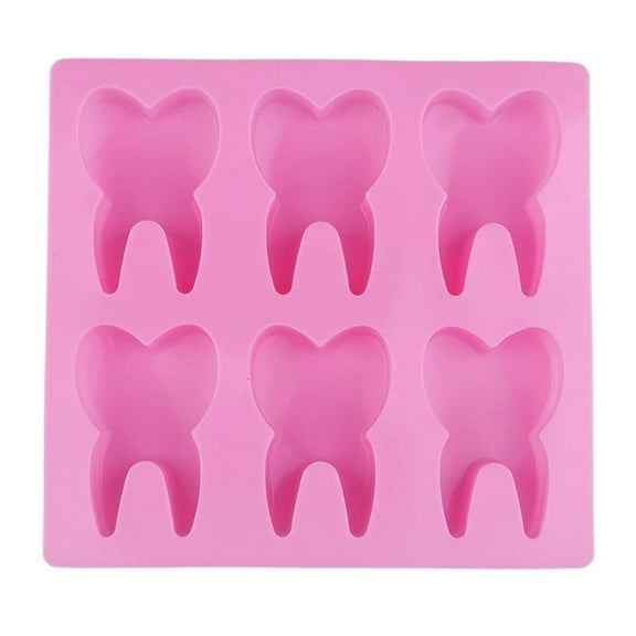 Rvaymup Silicone Mini Tooth Mold Handmade Soap Making Resin Casting Fondant Mould Chocolate Cake Decorating Tools Crafting DIY