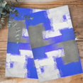 thumbnail image 4 of Blue Purple Gray Kitchen Towels Set of 4, Water Absorbent Dish Towel, Abstract Geometric Oil Painted Contemporary Decorative Hand Towels - Quick Drying Cloth for Cooking Baking, 18x28 Inch, 4 of 8