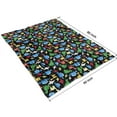 thumbnail image 4 of Colorful Cartoon Dinosaurs with ColorBlocks Pattern Blanket,Comfortable Soft Lamb Wool Throw Blanket,All Season,Warm Lightweight Blankets for Sofa Bed Couch Living Room Chair,60"x80", 4 of 4
