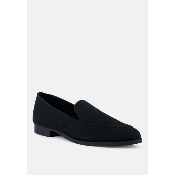 BOUGIE Black Organic Canvas Loafers