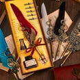 thumbnail image 3 of 1 Set Gift Box Quill Pen Calligraphy Pen And Ink Pen Set Antique Writing Quilting Ink, 3 of 5