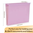 thumbnail image 5 of deli Hanging File Folders, Letter Size, 1/5 Cut Tabs,Pastel Colors,30 Count, 5 of 10