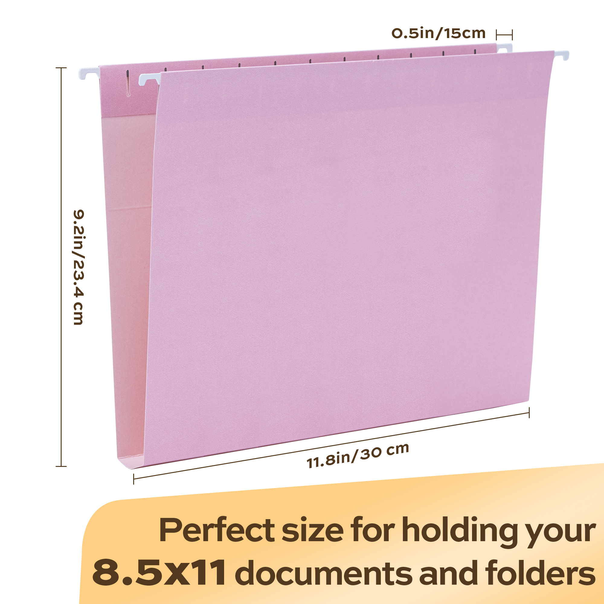 Deli Hanging File Folders with 1/5-Cut Tabs, Pastel Colors, 30-Pack photo 5