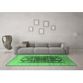 thumbnail image 3 of Ahgly Company Indoor Square Oriental Emerald Green Traditional Area Rugs, 8' Square, 3 of 4