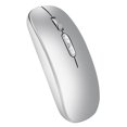 thumbnail image 1 of yeacher Compact M103 Dual-Mode Wireless Mouse with Silent Click, 3 Adjustable DPI Settings, 500mAh Rechargeable Battery, and Sleek Silver Design, 1 of 7