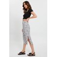 thumbnail image 2 of Women's Leopard Chiffon Printed Split Skirt Sexy Zipper High Waist Midi Skirt, 2 of 3