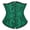 Black Green, variant on Underbust Corsets Women Gothic Black L