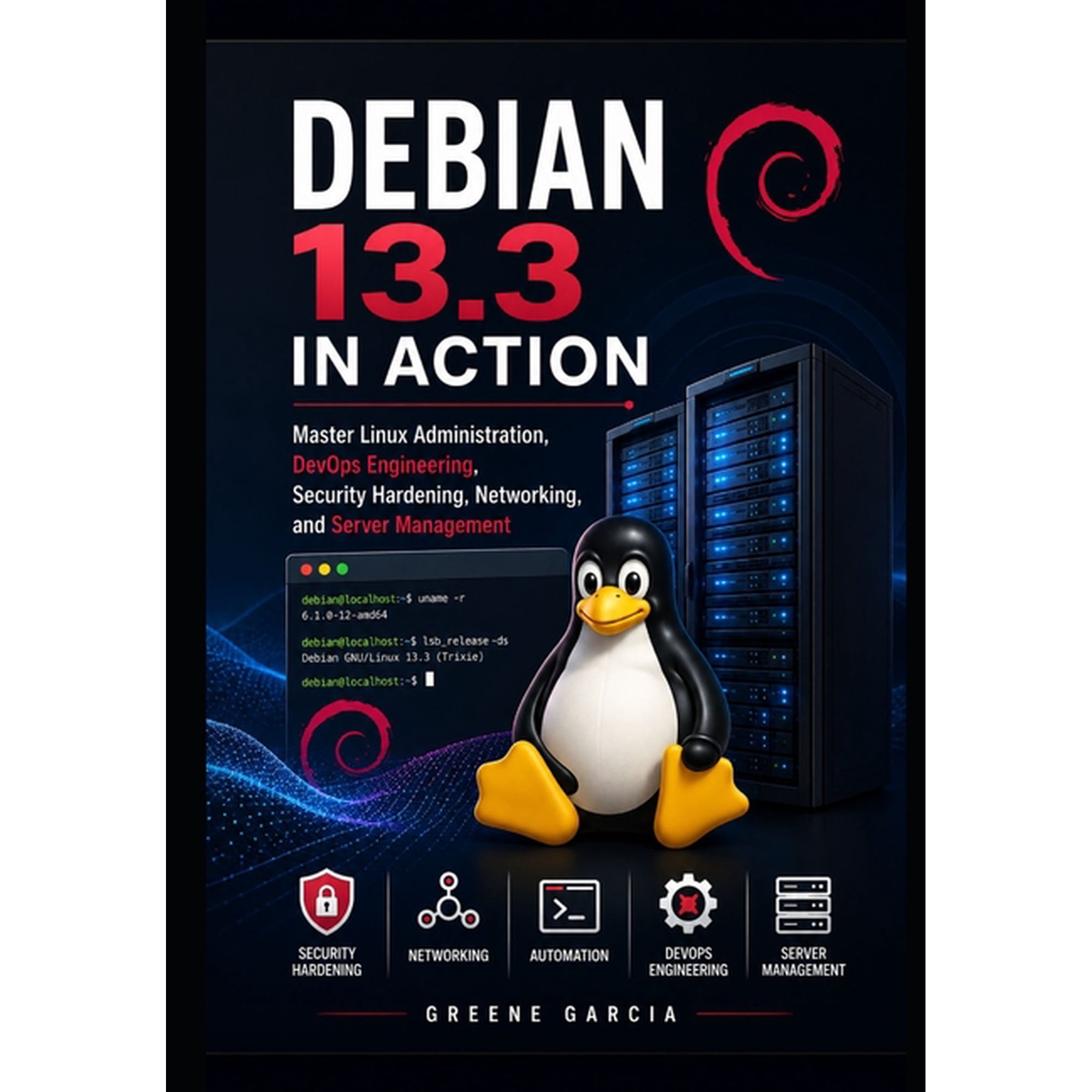 Debian 13.3 in Action: Master Linux Administration, DevOps Engineering, Security Hardening, Networking, and Server Manag, (Paperback)
