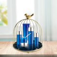 thumbnail image 3 of Cosmetics Iron Storage Rack Jewelry Holder Dessert Cupcake Stand Necklace Earring Organizer Display Large Vanity for Women Girl , 19.5x22.5cm black Golden, 3 of 6
