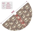 thumbnail image 3 of Pofeuu Raccoon Print Christmas Tree Skirt, Merry Christmas Skirt Xmas Tree Ornaments for Xmas Holiday Party Decorations-, 3 of 7