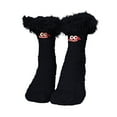 thumbnail image 4 of IDALL Womens Fuzzy Slipper Grips Socks Fluffy Winter Warm Fleece Non Slip Thick Thermal Cozy Plush Socks Black One Size, 4 of 4