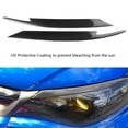 thumbnail image 1 of Qiilu Headlight Eyelids Eyebrows,2Pcs Car Headlight Carbon Fiber Eyelids Eyebrows For   WRX STI 2008-2011, 1 of 8