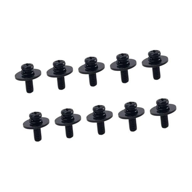Tornillos de metal para orejetas de tambor Tornillo de tambor Pieza de tambor Juego de batería Gancho de garra de orejeta duradero Caja Negro