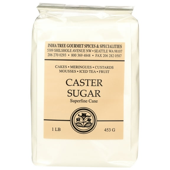 India Tree Gourmet Spices & Specialties Caster Sugar , 16 Oz