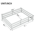 thumbnail image 4 of DreamBuck Full Size Floor Bed, Wood Montessori Floor Bed with Fence, Montessori Bed Full Size, Wood Montessori Floor Bed for Bedroom, Gray, 4 of 8