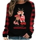 thumbnail image 2 of Pntutb - Camiseta holgada con estampado de moda para mujer, blusa de manga larga, cuello redondo, tops casuales Pntutb Pntutb-1607, 2 of 8