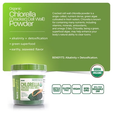 Eltabia Organic Chlorella Powder – 100% Pure, Raw, Vegan, No Additives – Made In Germany