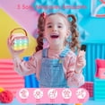 thumbnail image 2 of Máquina de karaoke inalámbrica para niños con 2 micrófonos, micrófono de karaoke infantil, mini micrófono rosa para niños y adultos, regalo de cumpleaños para niñas de 4 a 12 años, juguete para niñas, 2 of 5