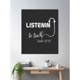 thumbnail image 2 of Christian Design - Listening To Truth - Psalm 119:89 Poster Wall Art, Modern Wall Decor For Living Room Bedroom, 16x24 UNFRAMED, 2 of 3