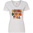 thumbnail image 3 of Inktastic Thanksgiving Gobble Gobble Y'all Women's V-Neck T-Shirt, 3 of 5