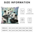thumbnail image 5 of FUMJ Panda Throw Pillow Covers, Cute Animal Butterfly Galaxy Cushion Case for Home Living Room Decor, Cute Cartoon Panda Decorative Throw Cushion Case, 5 of 5