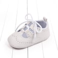thumbnail image 4 of Otqutp Children Outdoor Shoes&nbsp;Spring Summer Toddler Boys Girls Casual Shoes Flat Bottom Light Hollow Breathable Solid Color Lace Up Shoes, 4 of 7