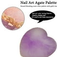 thumbnail image 3 of Resin Nail Art Plate Palette,Makeup Palettes,Gel Polish Color Mixing Plate Drawing Painting Color Palette,Golden Edge Heart Shaped Nail Art Display Holder, 3 of 5