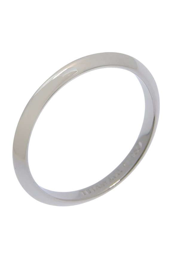 Pre-Owned Tiffany & Co. Knife Edge Ring, Size 8.5, Platinum 950, Approx. 2.2g, Women's.