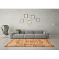 thumbnail image 3 of Ahgly Company Indoor Rectangle Abstract Orange Modern Area Rugs, 5' x 7', 3 of 4