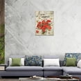 thumbnail image 6 of Red Poppy Flower Wall Art Poppy Floral Pictures Wall Decor Rustic Poppy Painting Canvas Prints Modern Framed Artwork Decor for Bathroom Bedroom Kitchen Living Room 12"x16", 6 of 6