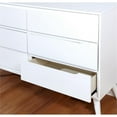 thumbnail image 6 of Allora 4pc Wood Bedroom Set - King+Nightstand+Dresser+Mirror in White, 6 of 7