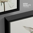 thumbnail image 4 of wall26 Framed Canvas Print Wall Art Hummingbird Flies On White Carnation Flower Animals Wildlife Realism Rustic Scenic Nature Chic Colorful for Living Room, Bedroom, Office - 16"x24" Black, 4 of 5
