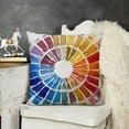 thumbnail image 2 of YINGXI Wheel of Emotions Throw Pillow Covers The Wheel of Pillowcases for Sofa Cushion Covers Physical Therapist Gifts 12x12in, 2 of 5