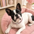 thumbnail image 3 of Pink Dog Chain Necklace with Diamond, Bling Cuban Link Puppy Collars Glitter Rhinestone Cat Jewelry for Small Medium Large Pet Dogs, 8-Inch, 3 of 8