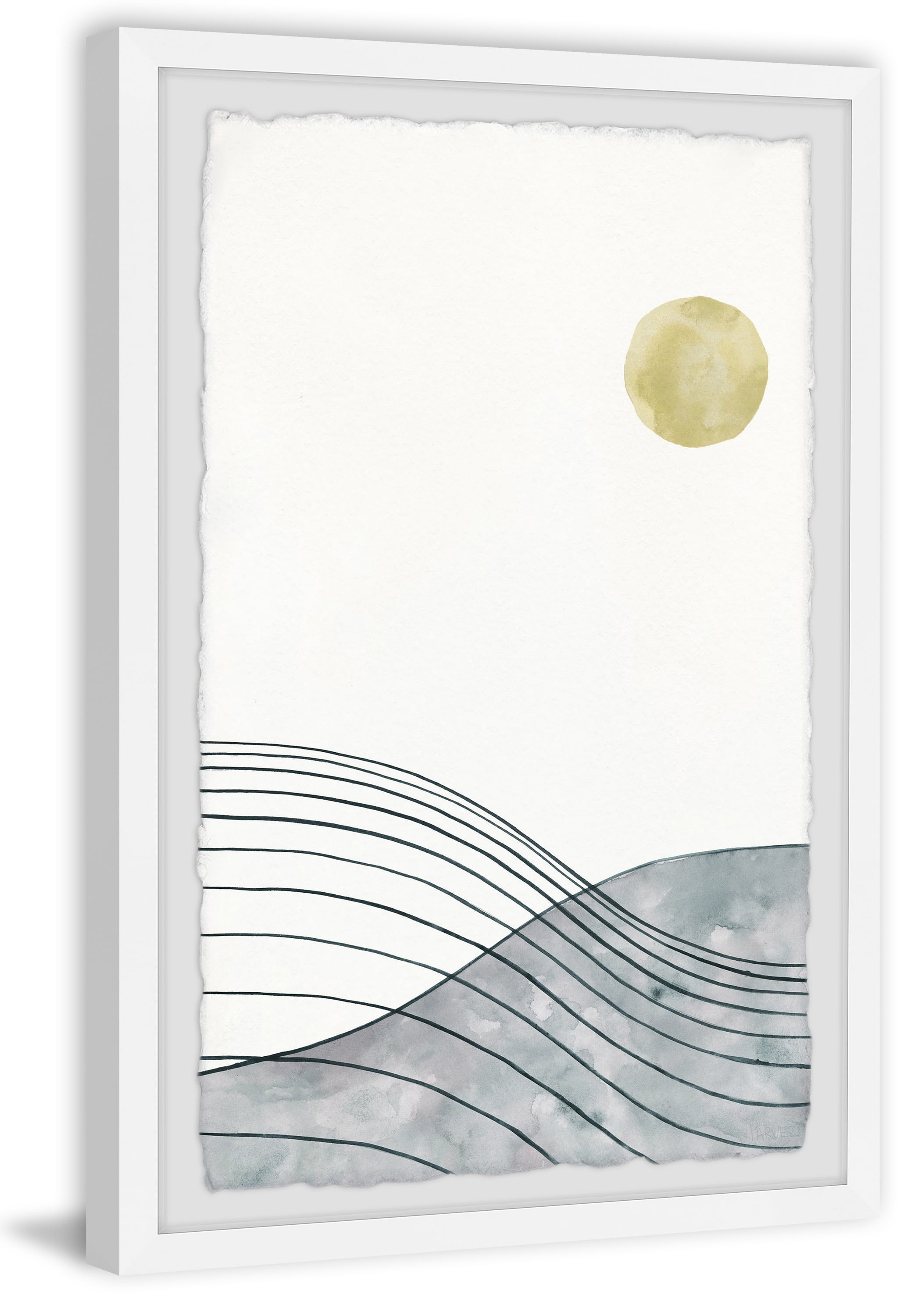 Parvez Taj Golden Moon Framed Wall Art