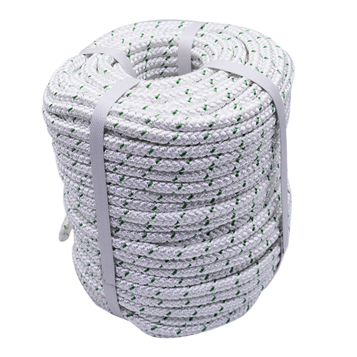 Details about   VEVOR Double Braid Polyester Rope 3/8'' x 200 ft Pulling Rope Cord White/Blue 