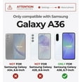 thumbnail image 2 of Dexnor for Samsung Galaxy A36 5G Phone Case, [2 Front Frame] [Bulit-in Slide Camera Cover & Kickstand] Heavy Duty Military Grade Protection Shockproof Case with Screen Protector, 6.7 inch Black, 2 of 7