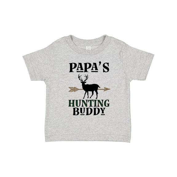Inktastic Papa Hunting Buddy Bow Hunter Boys or Girls Toddler T-Shirt