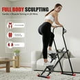 thumbnail image 5 of Stair Stepper Exercise Machine for Home Gym,Folding Stair Climber with Extended Step Range,Vertical Climber Machine with 3 Levels Resistance,Leg Step Machine Type with 330lb Capacity, 5 of 9