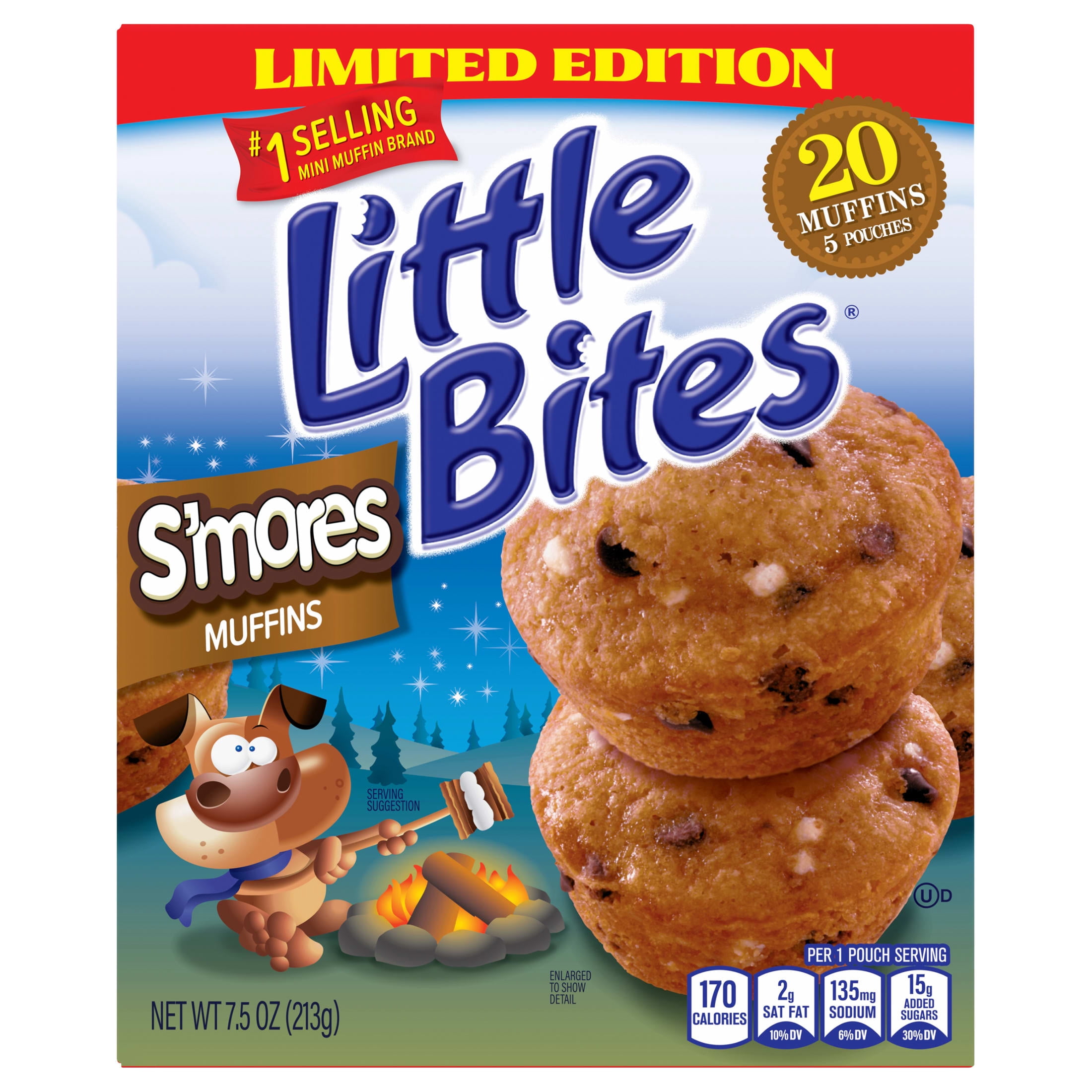 Little Bites Bites, 5 count, Muffins, 8.25 oz Bag