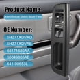 thumbnail image 2 of Panel de Control del Bisel del Interruptor Maestro de Ventana de Puerta 3B1867171E para Dodge para Volkswagen Jetta 1998-2004 Negro, 2 of 7