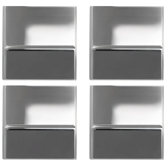 Moluckfu Optical Glass Teaching Prism Triangular Prism Crystal 4Pcs 1.2In For Analysis