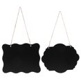 thumbnail image 1 of 2pcs Hanging Chalkboard Signs Wooden Massage Board Signs Hanging Blackboard Signs, 1 of 7